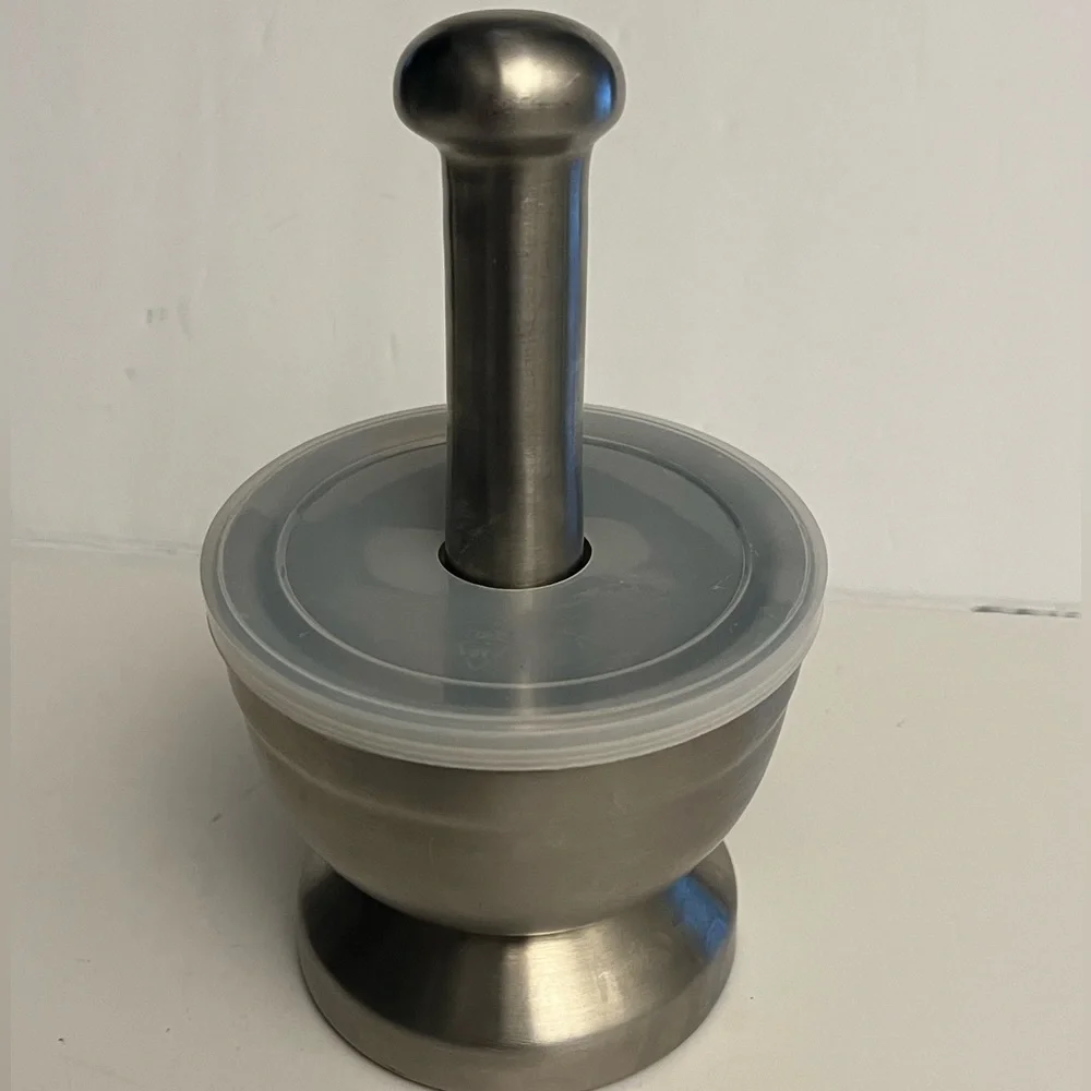 TERA MORTAR AND PESTLE Stainless Steel Food Grade 18/8 New